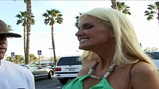 Ice Cream Man Gets Shaved Teen's Upskirt Panties Flash While She Jerks His Huge Cock!