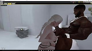 white slut slurps monster bbc deepthroat sloppy