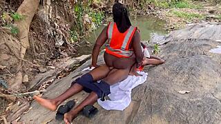 worship that fat bbw ass outdoors backstage