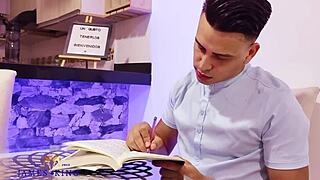 colombian stepsis gets wild kitchen sex with horny brother