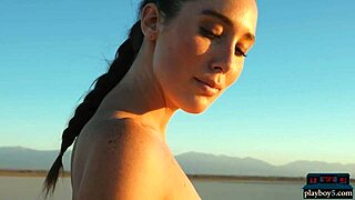 god, hot big natural tits teen brunette willa prescott strips outdoors!