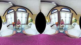 VRHush Cali Carter's Big Booty Swallows Cum in Shaved POV