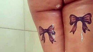 Fat BBW's Big Tits and Ass Tease in Quick Shower Bath