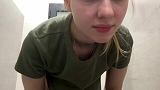 I'm squirting wildly in the public gym from extreme fingering and fucking