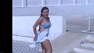 Filming My Hot Brazilian Friend's Steamy Lesbian Striptease