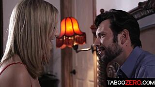 daddy pounds his cute blonde step hard