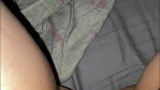 late night solo play turns into intense pussy rubbing session