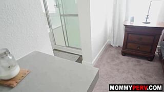 Hot Stepmom Lures StepsOn Into Bathroom For Thick Dick Suck!