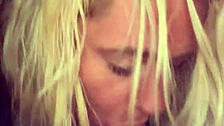 hey this pretty hooker deepthroats in the car at night. she takes his cum in mouth spits it on dick then sucks it off