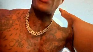 Thick brunette gags on Jason Luv's huge black cock deepthroat style with massive tits bouncing