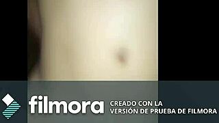 Haciéndole creampie a mi putita con la regla me vuelve loco de placer