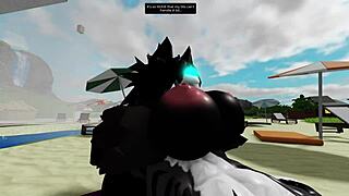 Big cock pounds scp-1471 mal0 bent over beach rocks