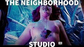 Christmas bisexual 3some compilation slaps asses, spits, and fucks neighbors hard!