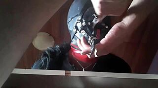 ever seen a milf gag on cock with rivers of spit and cum?