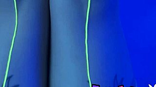 Petite Busty Milf Joanna Angel Strips Neon Lingerie Revealing Pussy