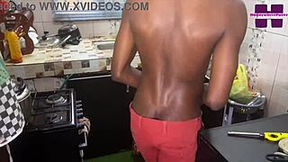 Ebony African Maid Creampied Hard By Huge Cock