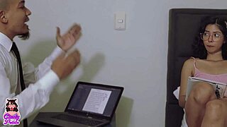 latina student slut skips lesson for pussy riding professor spanking