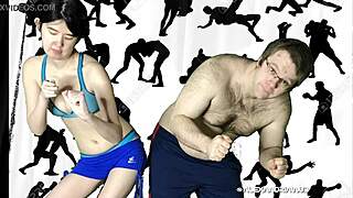 Alexandria Wu Fucks Clifford Bryant Wrestling Night