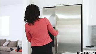 young stud spreads becky's milf pussy wide drenching his cock in juices?