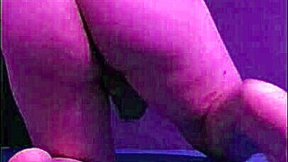 Teen transsexual fucks her ass with dildo then licks it clean solo