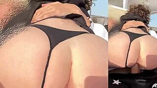 couple's yacht creampie romp with big cock tight pussy outdoor