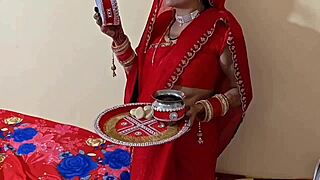 karwa chauth babe bent over licked then doggystyle fucked