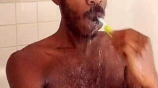 Sharing sweet kisses with cute roommate