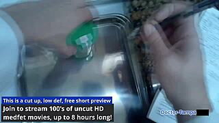 jasmine roses bends for dr tampa's humiliating immigration pussy exam backstage