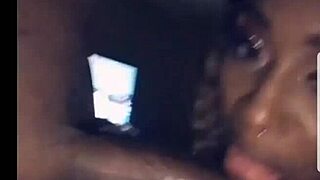 Skky Black sucks black cock deep