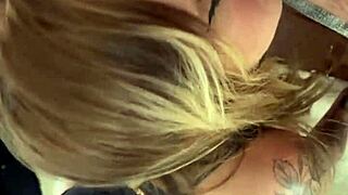 Big booty Latina blonde DEEPTHROATS rimjobs sloppy 😍 amateur cowgirl POV riding! 🔥