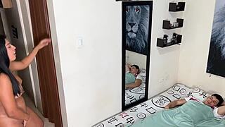 CAPITULO 1: Two stepbrothers tempt big pussy, can't resist crazy infidelity fuck