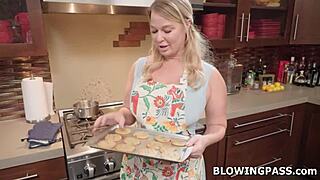 stepmom sneaks deepthroat on stepson's huge cock pov