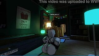 Cute Femboy Librarian Assfucked Library Hard