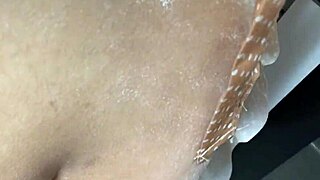 stepmom's friend licks chocolate then bakes creampie in tight pussy