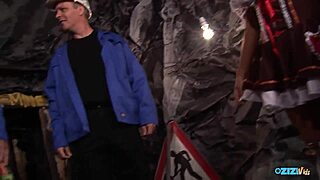 coal miners fuck busty brunette slut threesome yay!