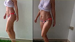 wife's massive tits drench wet shirt emotionally