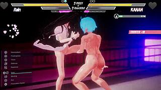 lesbians finger asses in intense battle round 7 👭🔥