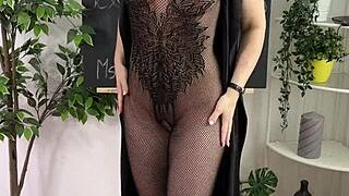 ever wonder what bdsm teacher in lingerie heels does solo?