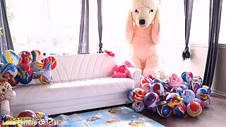 Submissive petite bambolina's first anal, deepthroat, and pee - full bts movie on red