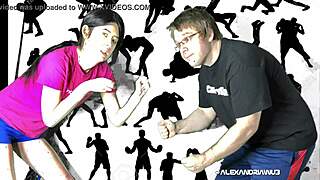 Alexandria Wu Fucks Clifford Bryant Wrestling Night