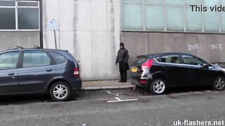 😲 british lass pisses pants publicly... everyone watches!