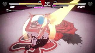 lesbians finger asses in intense battle round 7 👭🔥