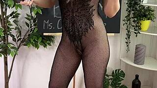 ever wonder what bdsm teacher in lingerie heels does solo?