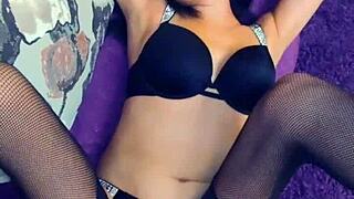 Wifey in stockings rides cock hard in our private home porno! 🔥👰