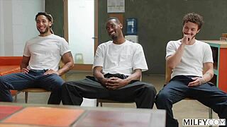 Sienna Rae's BBC Airtight Office Milf Gangbang Debut