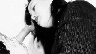 watch this real amateur choke on huge cock deepthroat cumshot pov