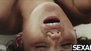 Ever seen petite milfs dominate hairy lesbians with strap-on games and pussy licking?