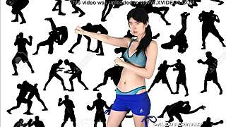 Alexandria Wu Fucks Clifford Bryant Wrestling Night