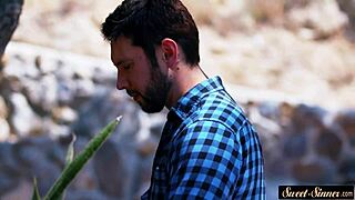 classy taboo teen roleplay ends with face sprayed in warm cum.