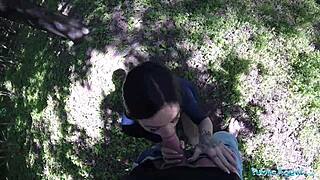 ride that big cock outdoors baby your ass looks amazing in public